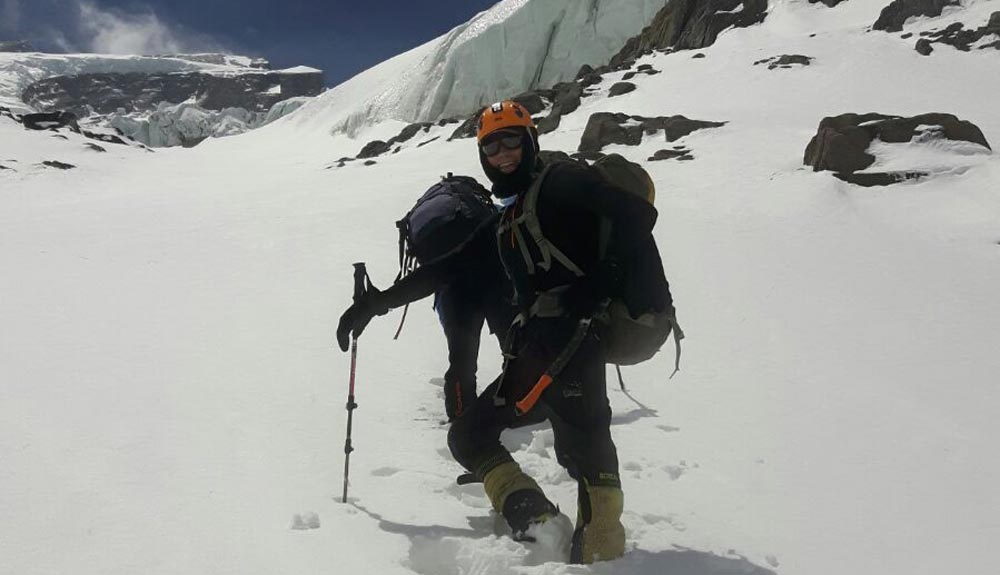 Zerain y Garcia, esperando a la meteo en el Annapurna