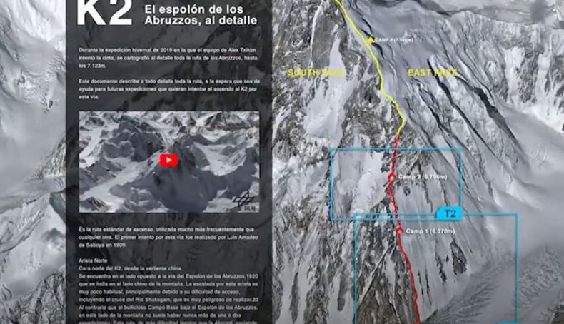 K2 el espolon Abuzzos al detalle