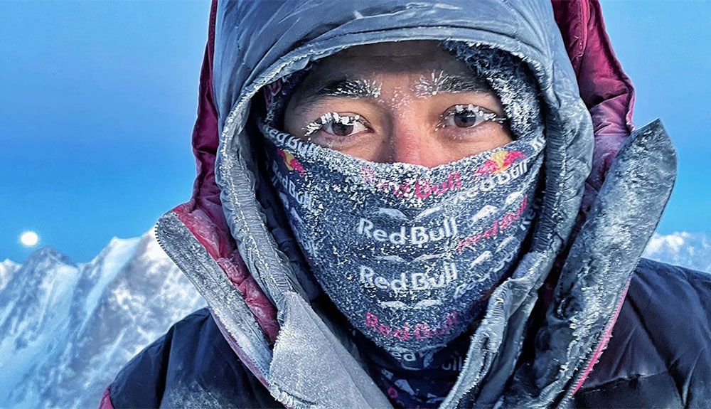 Nirmal Purja durante estas últimas jornadas de progreso por el Espolón de los Abruzzos. Foto: Nirmal Purja Nirmal Purja durante estas últimas jornadas de progreso por el Espolón de los Abruzzos. Foto: Nirmal Purja