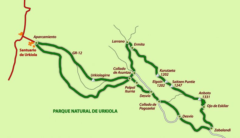 Mapa Anboto