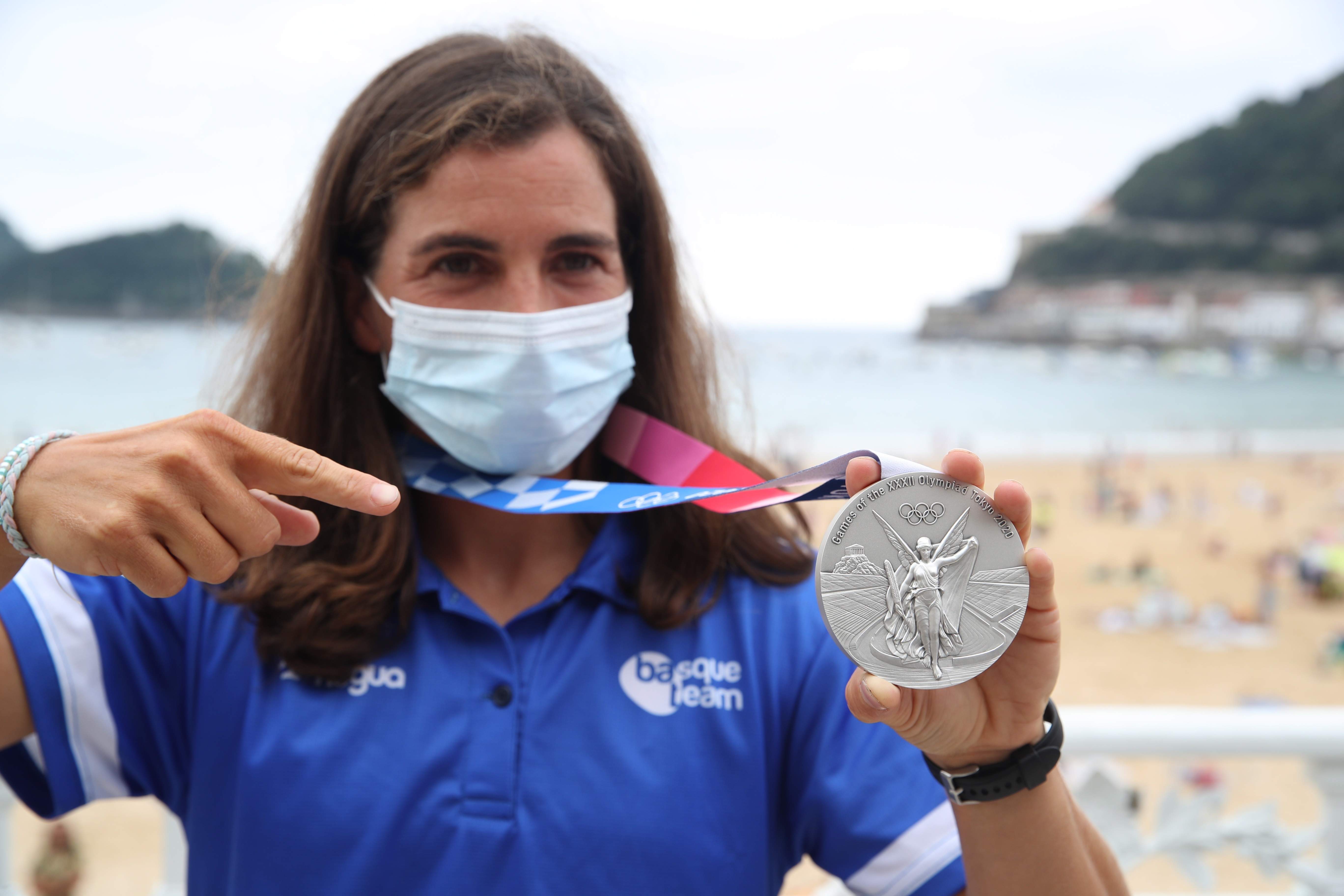 Maialen con su flamante medalla de plata de los Juegos Olímpicos de Tokio