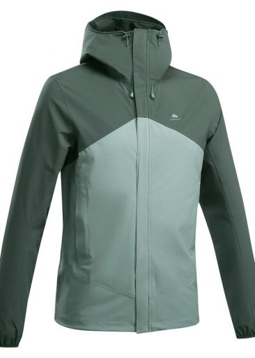 chaqueta impermeable de senderismo montana mh150 hombre