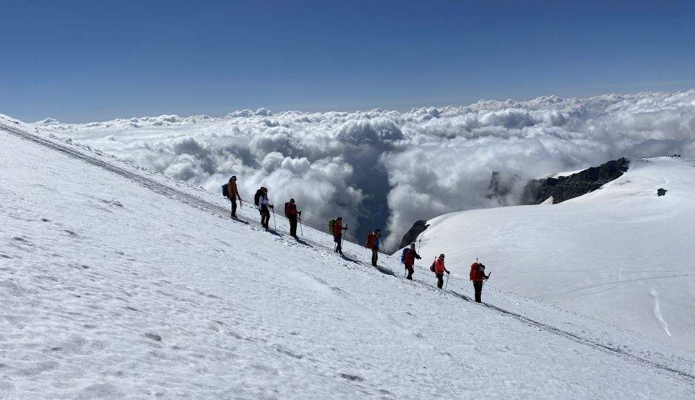 Descenso del Breithorn