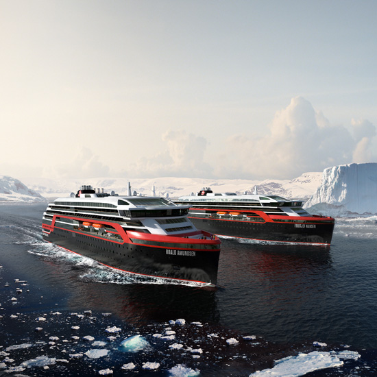 Amundsen da nombre al primer crucero bautizado en la Antártida