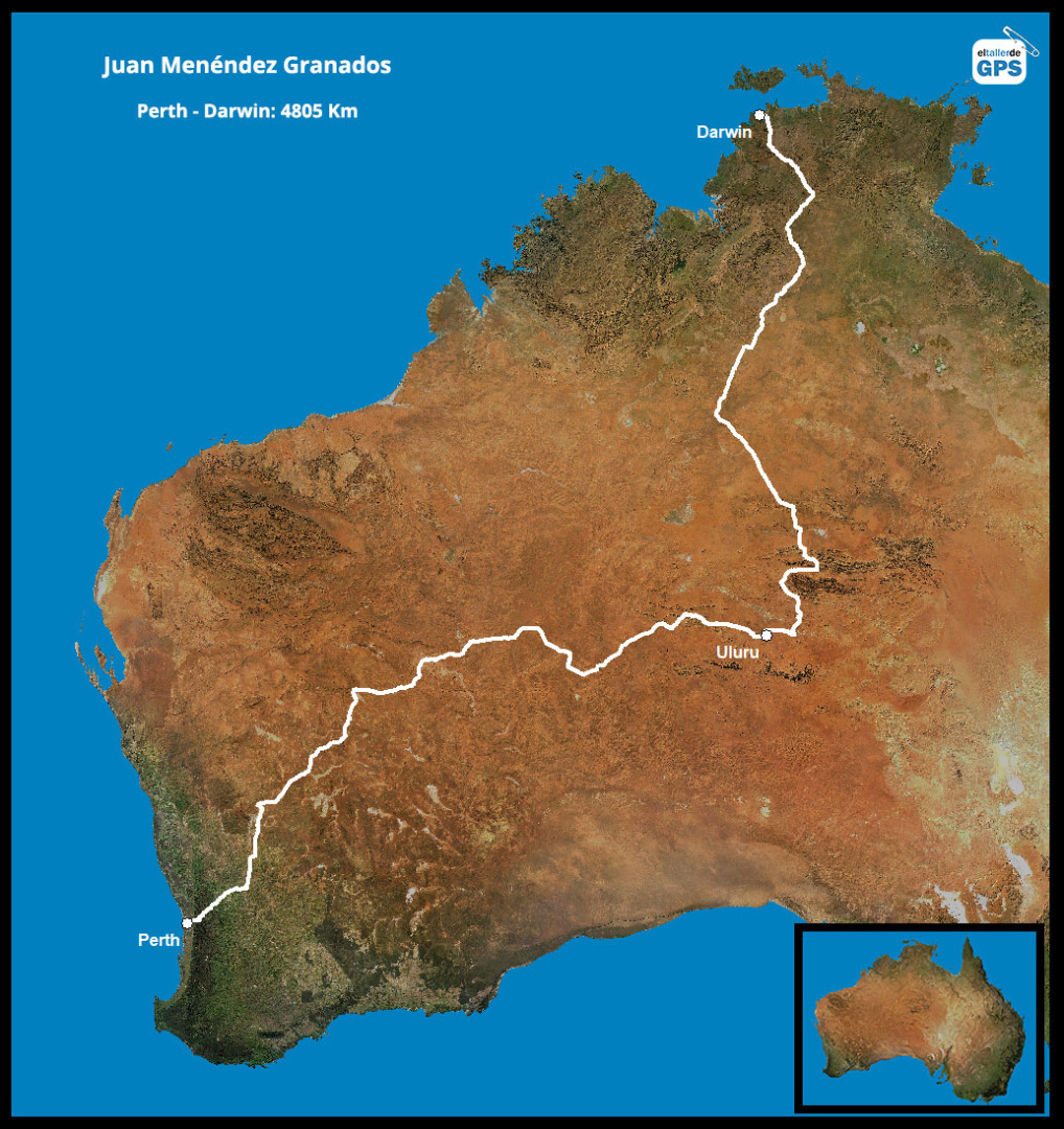 Juan Menéndez concluye con éxito su travesía por los desiertos australianos Juan Menéndez concluye con éxito su travesía por los desiertos australianos