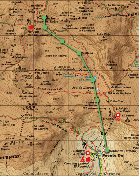 Mapa Horcados Rojos skimo