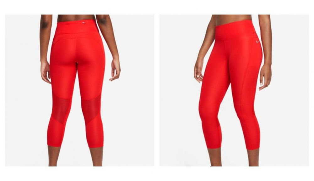 Leggings de running cortos de talle medio Nike