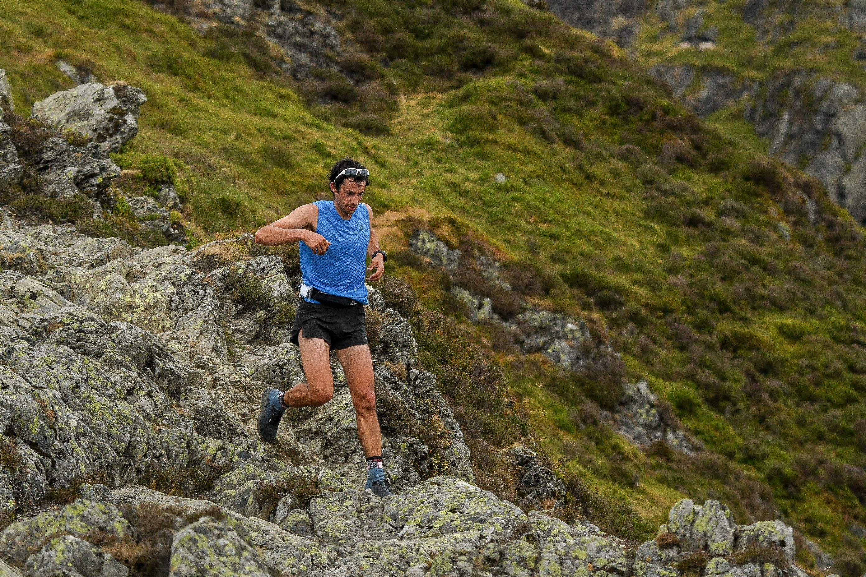 Kilian Jornet realizanod la ruta Bob Graham en 2018. MICK KENYON.