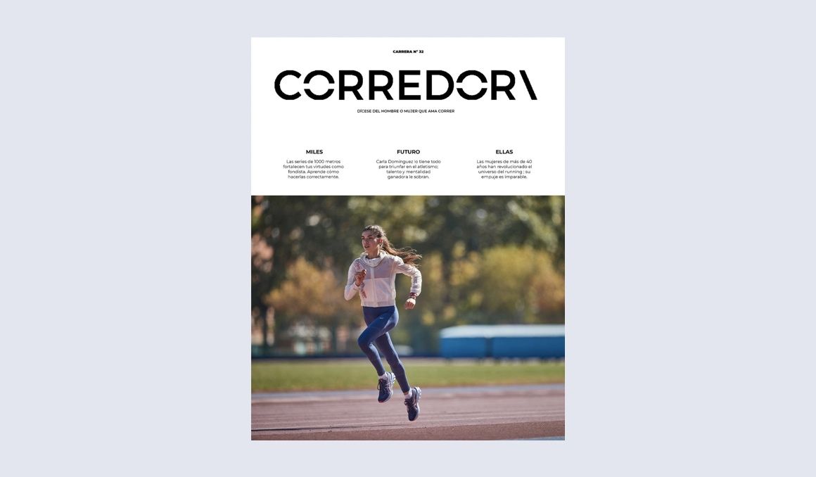 Carla Domínguez es la protagonista del número 32 de la revista Corredor. JAIME DE DIEGO. Carla Domínguez es la protagonista del número 32 de la revista Corredor. JAIME DE DIEGO.