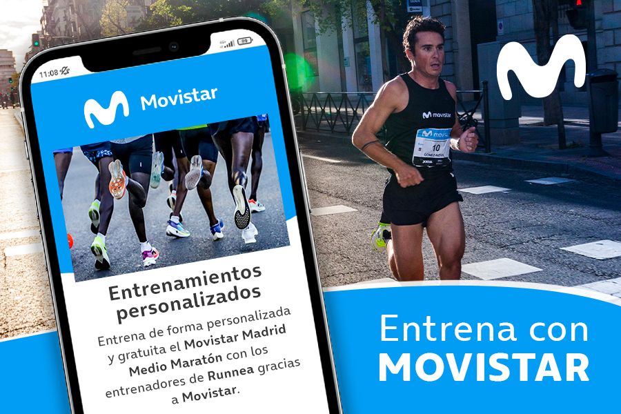 Entrena con Movistar y prepara el próximo Madrid Medio Maratón. Entrena con Movistar y prepara el próximo Madrid Medio Maratón.