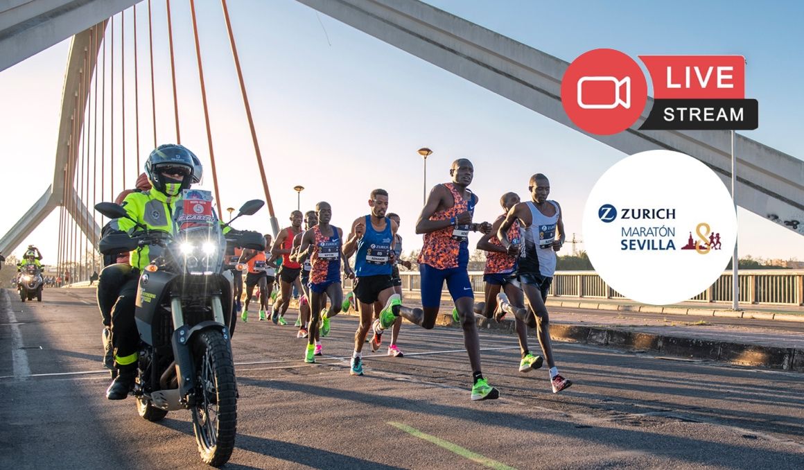 Sigue en directo la retransmisión del Zurich Maratón de Sevilla. Sigue en directo la retransmisión del Zurich Maratón de Sevilla.