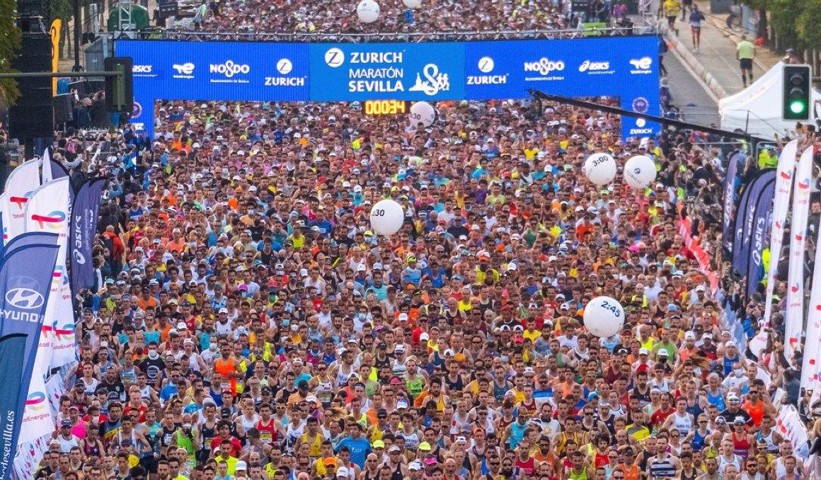 El Zurich Maratón de Sevilla se celebrará el 19 de febrero de 2023. JUANJO ÚBEDA.