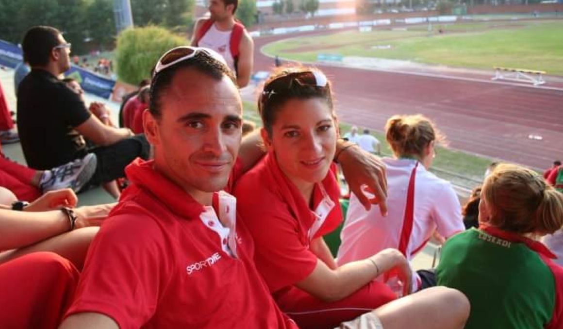 Roberto Sotomayor y Elena García Grimau, compañeros y atletas. CEDIDA.