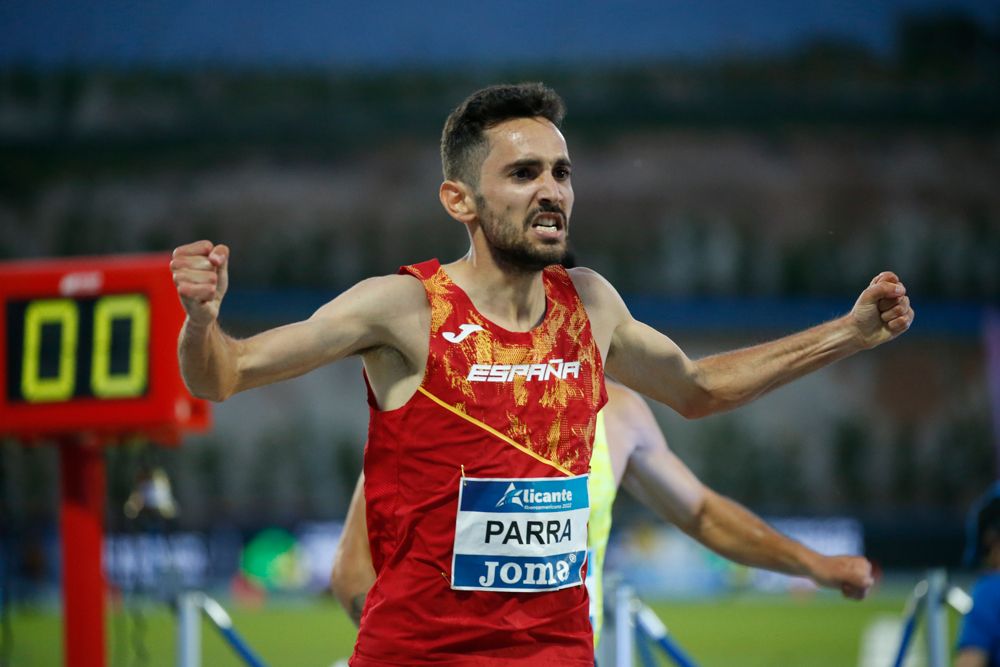 Gonzalo Parra, campeón iberoamericano de 3.000 metros obstáculos. RFEA.