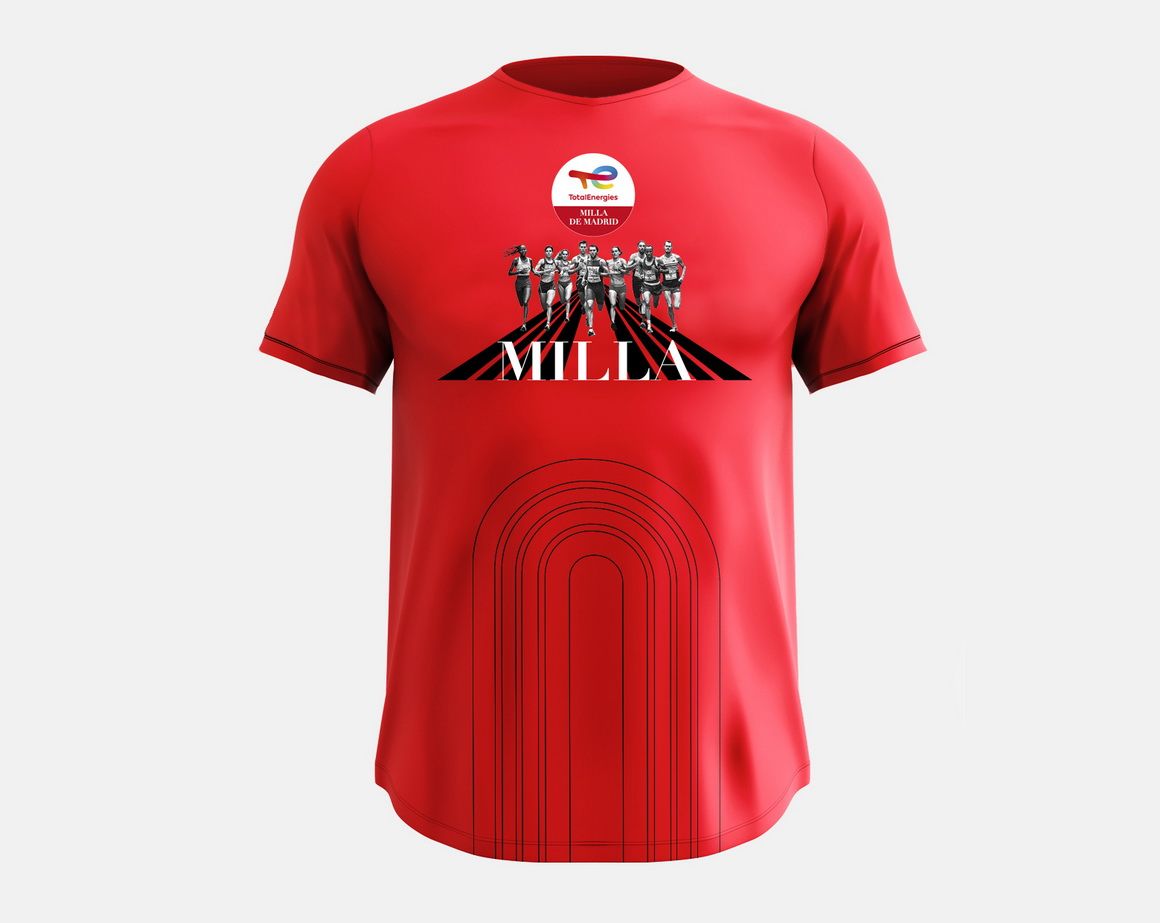 Así es la camiseta de TotalEnergies Milla de Madrid 2022 Así es la camiseta de TotalEnergies Milla de Madrid 2022