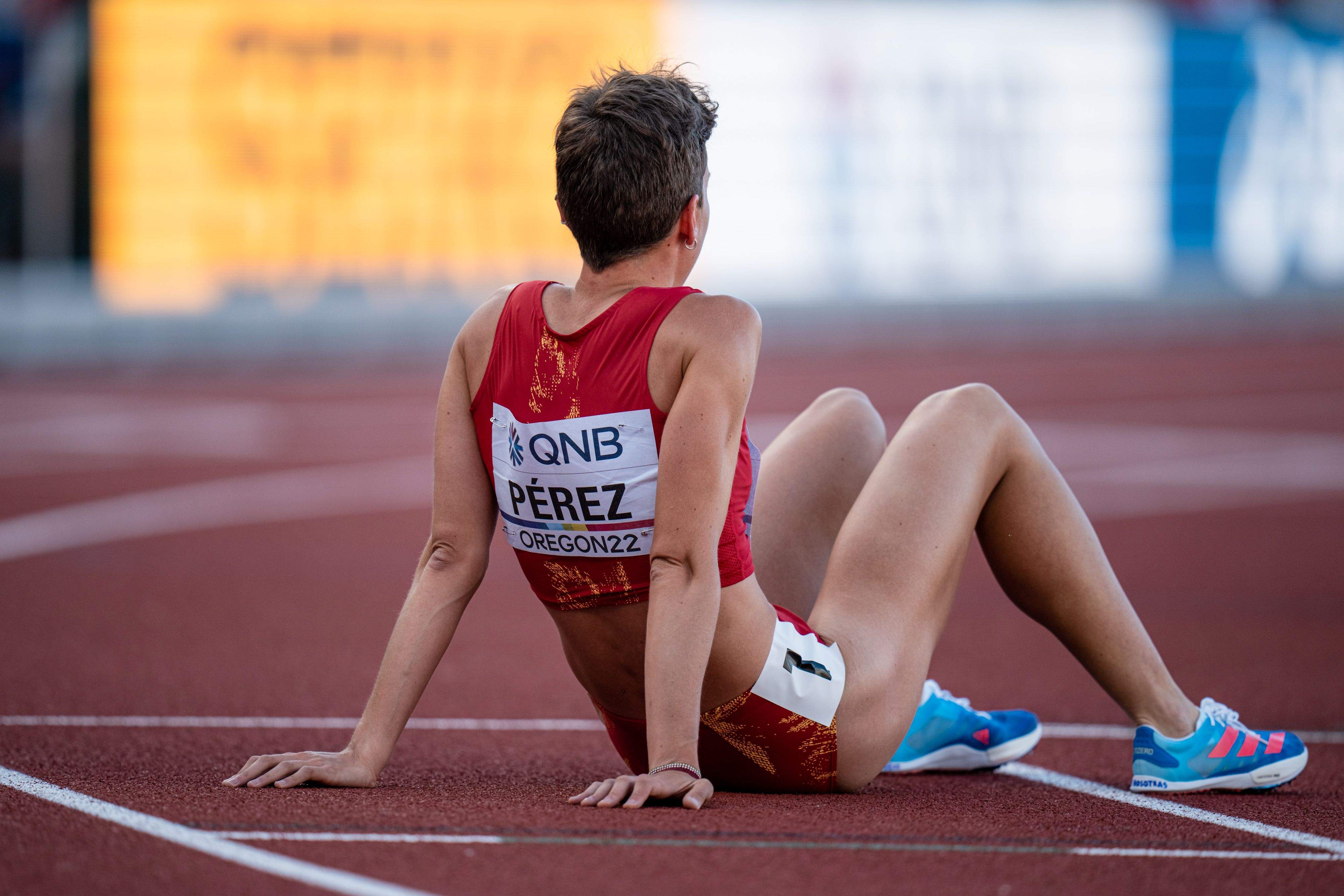 Marta Pérez en el Campeonato del Mundo de Oregón, donde fue finalista. SPORTMEDIA.