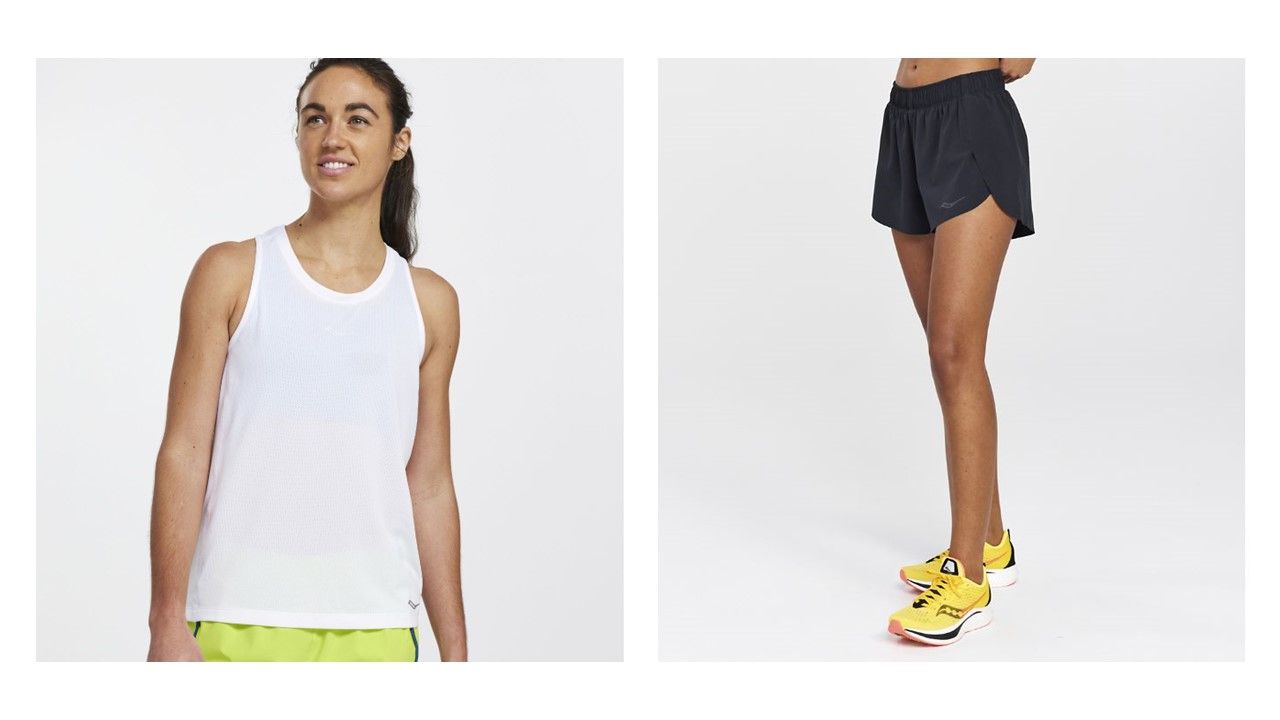 Camiseta y short de running Saucony Camiseta y short de running Saucony