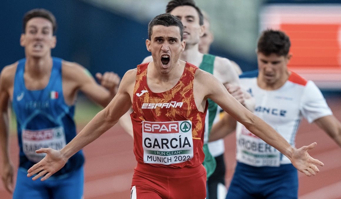 Mariano García, vigente campeón continental de 800 metros al aire libre, no estará en el Europeo de Estambul. SPORTMEDIA.