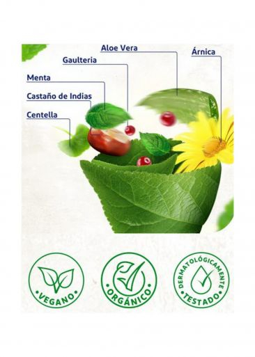 El gel VoltaNatura posee una combinación única de seis ingredientes de plantas de origen natural