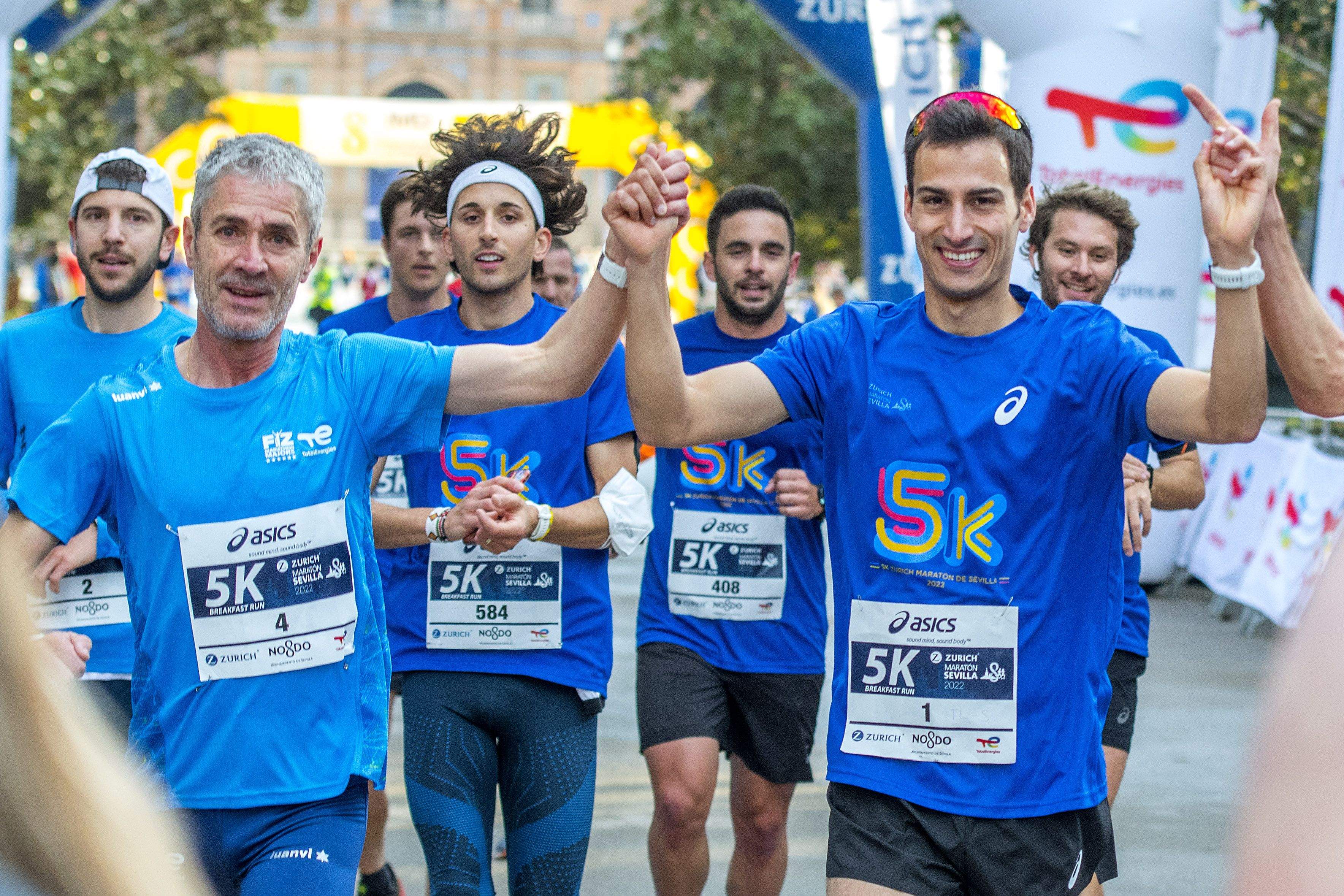 Campeones como Martín Fiz, Mario Mola o Jorge Blanco ya han disfrutado del 5K Breakfast Run del Zurich Maratón de Sevilla. Juanjo Úbeda.