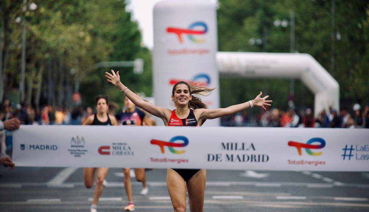 Marta García se impuso en la TotalEnergies Milla de Madrid. VSMPHOTOEVENTS