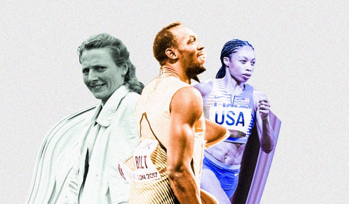 Fanny Blankers Koen, Usain Bolt y Allyson Felix son tres de los atletas más votados. Fanny Blankers Koen, Usain Bolt y Allyson Felix son tres de los atletas más votados.