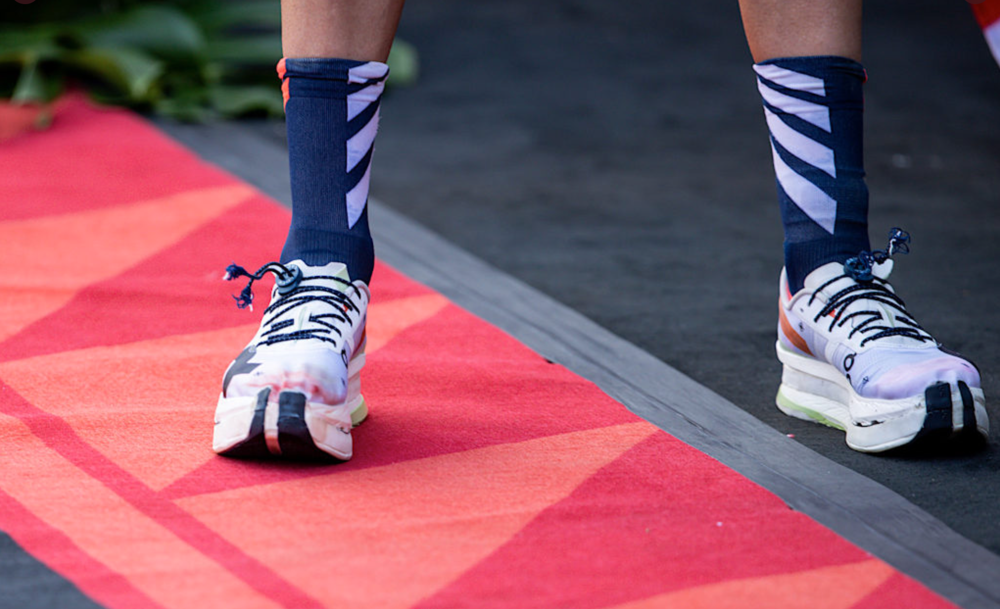 Así son las zapatillas con las que Gustav Iden corrió el IRONMAN de Hawaii.