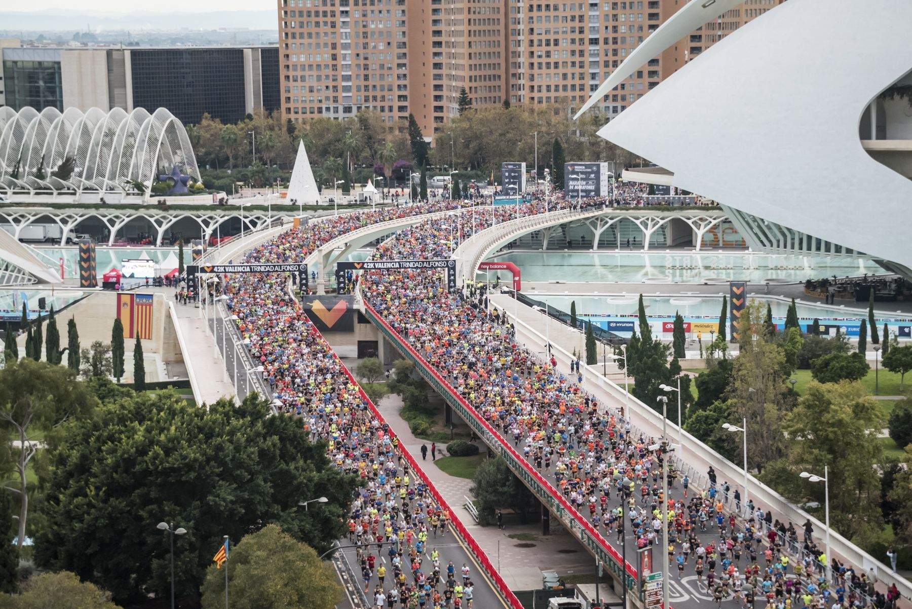 Una imagen del Maratón de Valencia 2022, la única prueba española con etiqueta Platium en el calendario de World Athletics. ORGANIZACIÓN.