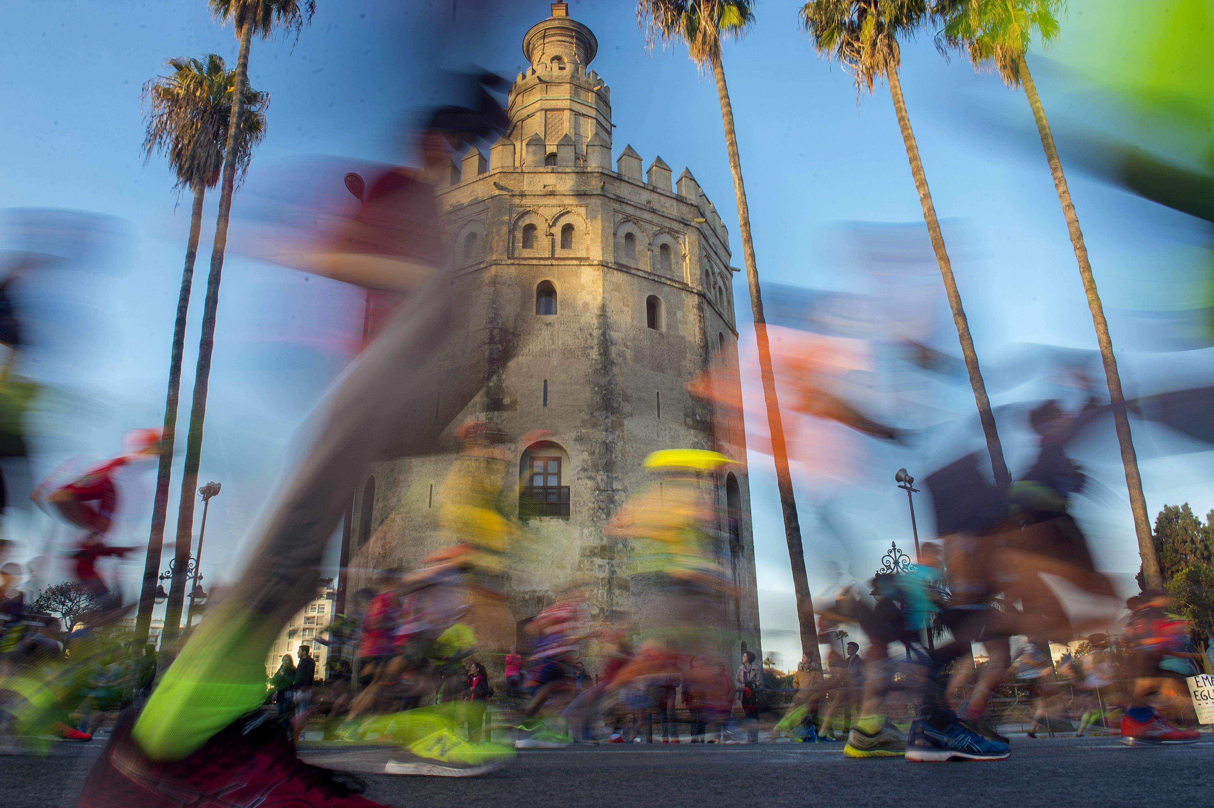 Una imagen del Zurich Maratón de Sevilla, que en 2023 se celebra el 19 de febrero. ZMS.