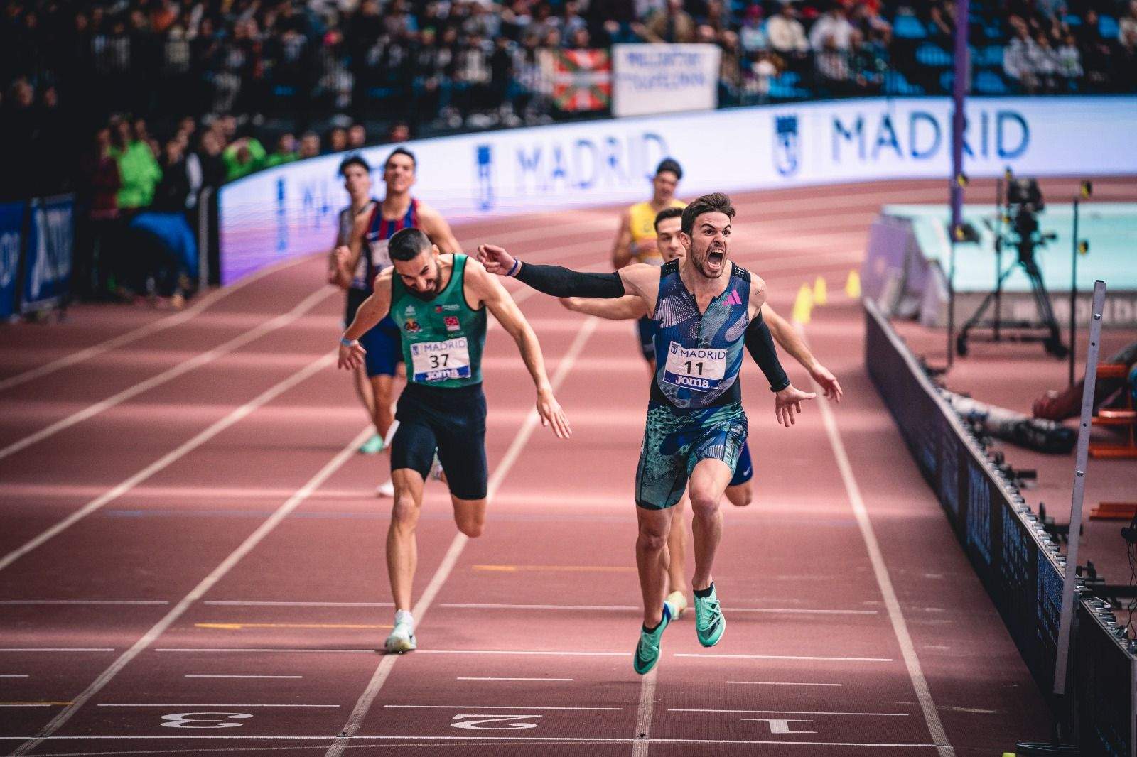 Óscar Husillos fue uno de los grandes protagonistas en Gallur. MOMENTO DEPORTE.