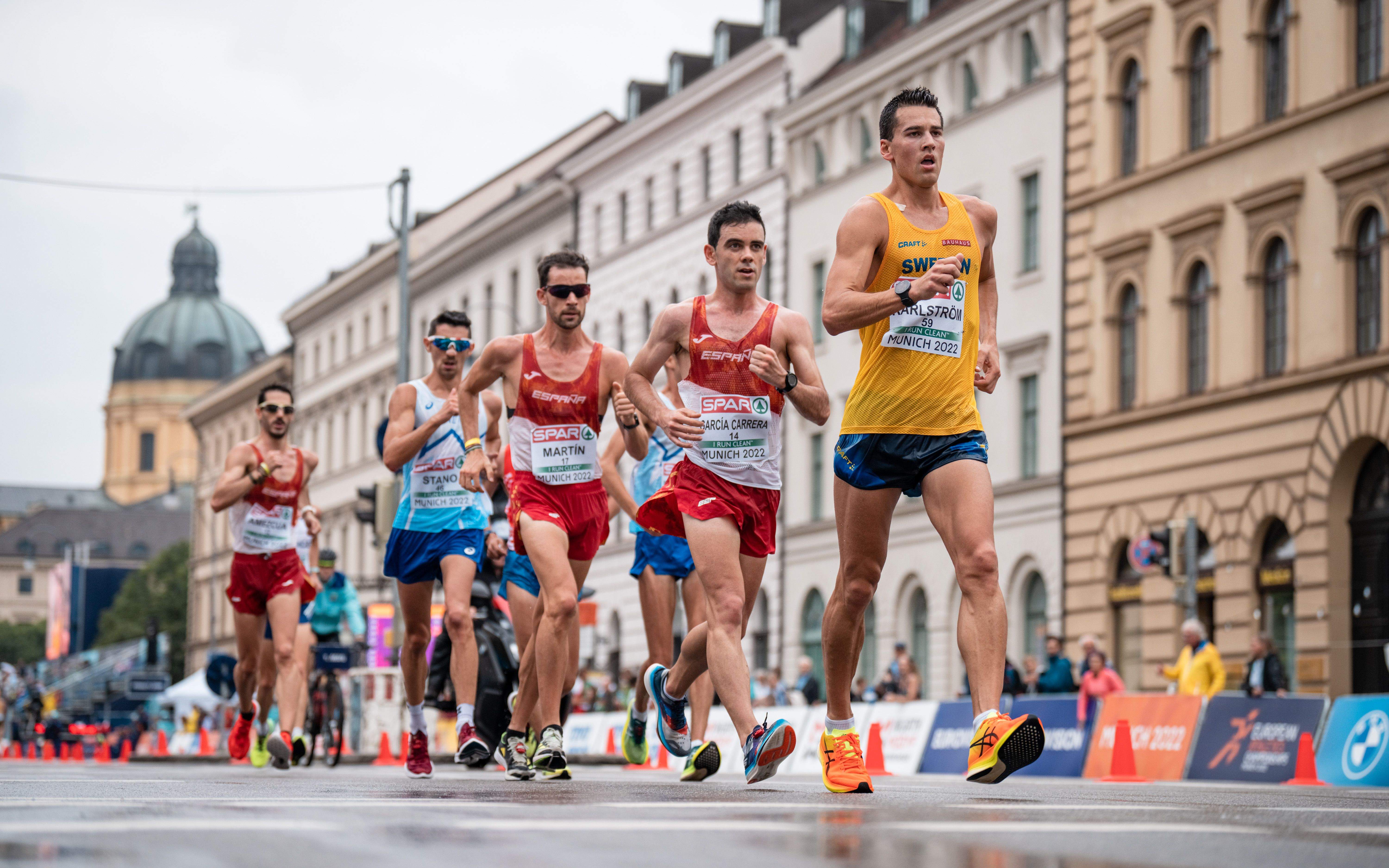 Una imagen de los 20 kilómetros marcha del último Campeonato de Europa celebrado en Múnich. SPORTMEDIA.