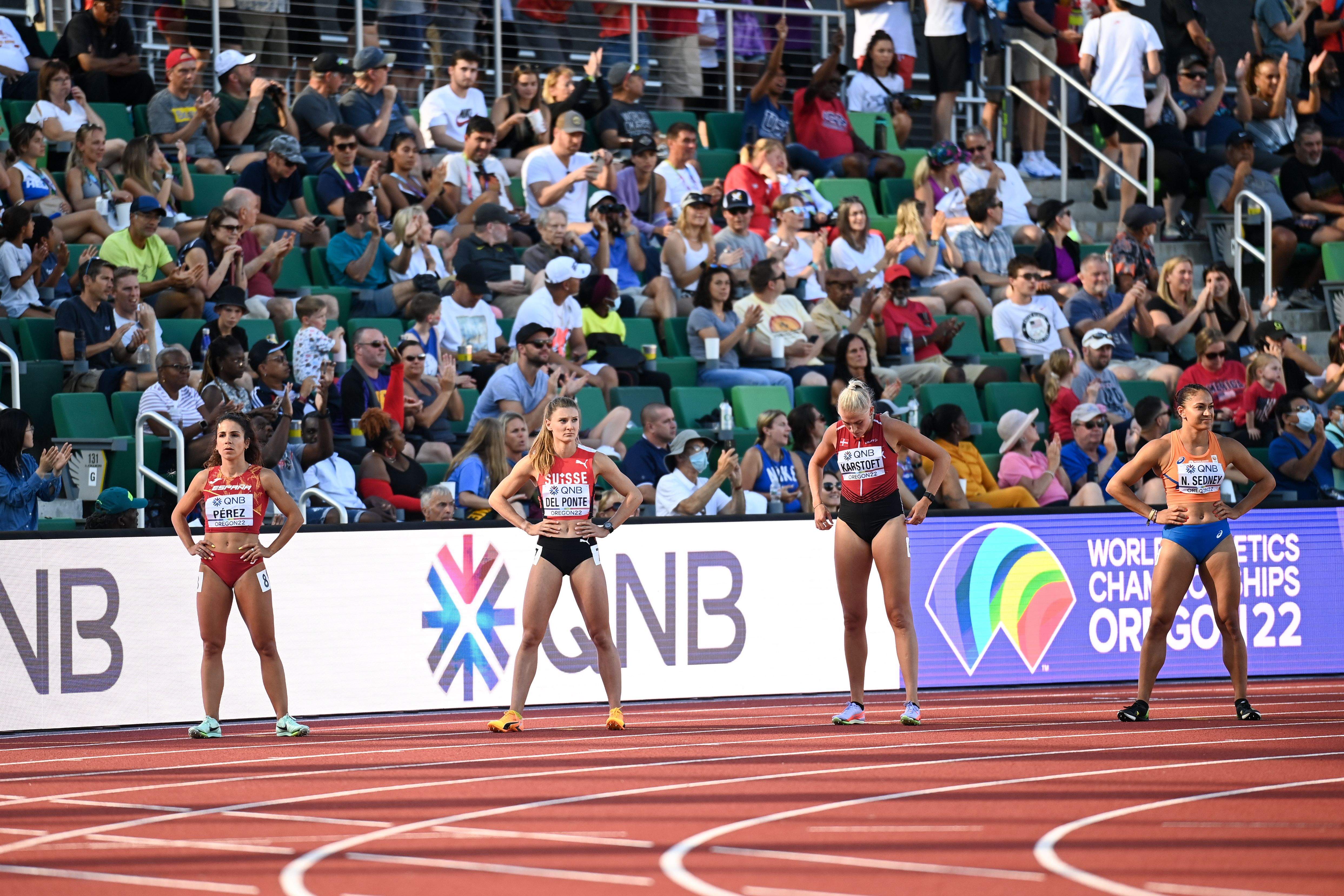 Relevistas de los 4x100 metros en el Campeonato del Mundo de Oregon. SPORTMEDIA. Relevistas de los 4x100 metros en el Campeonato del Mundo de Oregon. SPORTMEDIA.