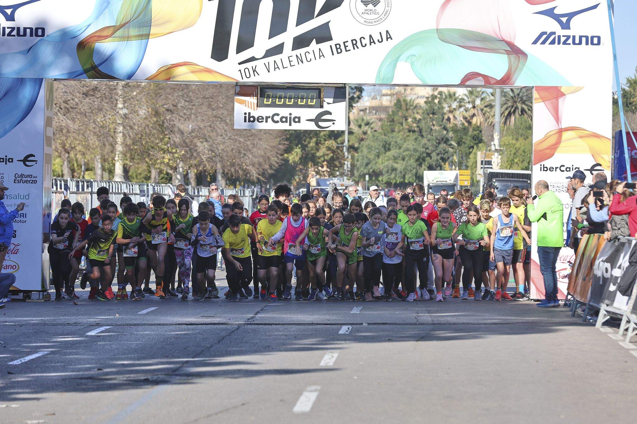 El 10Kids Valencia Quironsalud se celebra justo después de que finalice el 10K Valencia Ibercaja, la carrera en la que se firmó el vigente récord del mundo de 10 km.