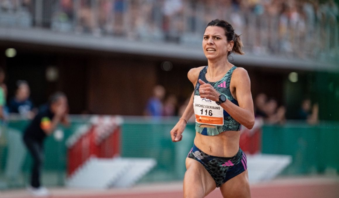 Irene Sánchez Escribano corriendo en pos de la mínima olímpica y mundial en Barcelona. SPORTMEDIA. Irene Sánchez Escribano corriendo en pos de la mínima olímpica y mundial en Barcelona. SPORTMEDIA.