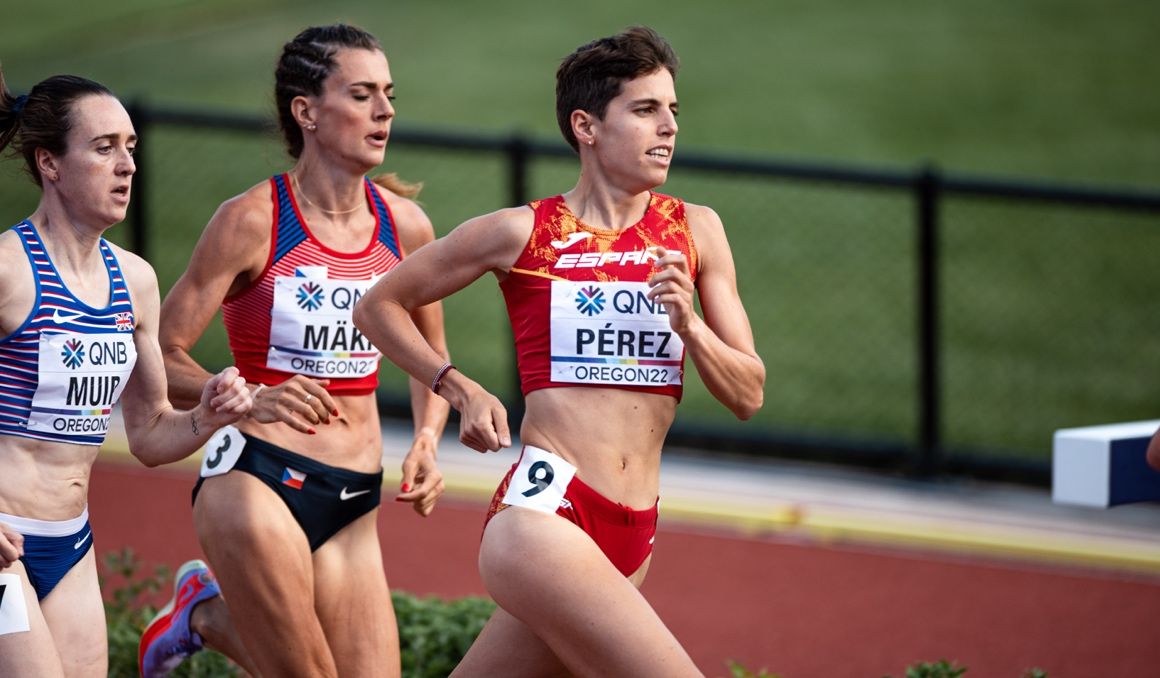 Marta Pérez en el último Campeonato del Mundo, disputado en Oregón 2022, donde fue finalista. SPORTMEDIA. Marta Pérez en el último Campeonato del Mundo, disputado en Oregón 2022, donde fue finalista. SPORTMEDIA.