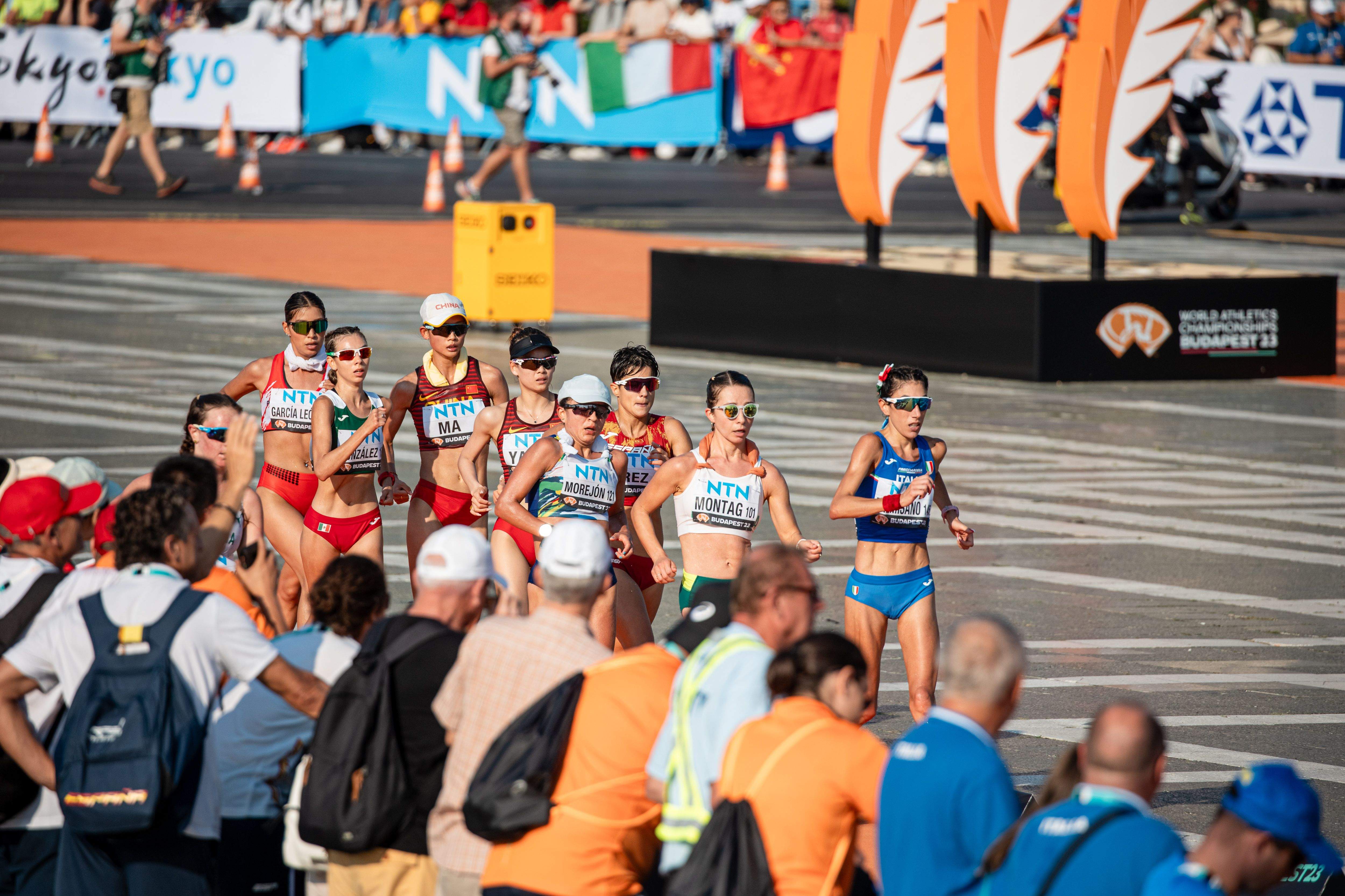 Una imagen de una prueba de marcha en el Campeonato del Mundo de 2023. SPORTMEDIA.