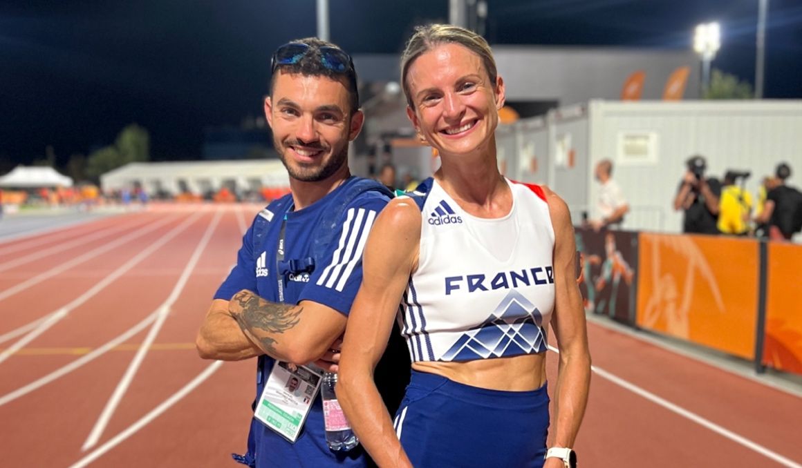 Manu Ageitos y Alice Finot en el Campeonato del Mundo de Budapest 2023.