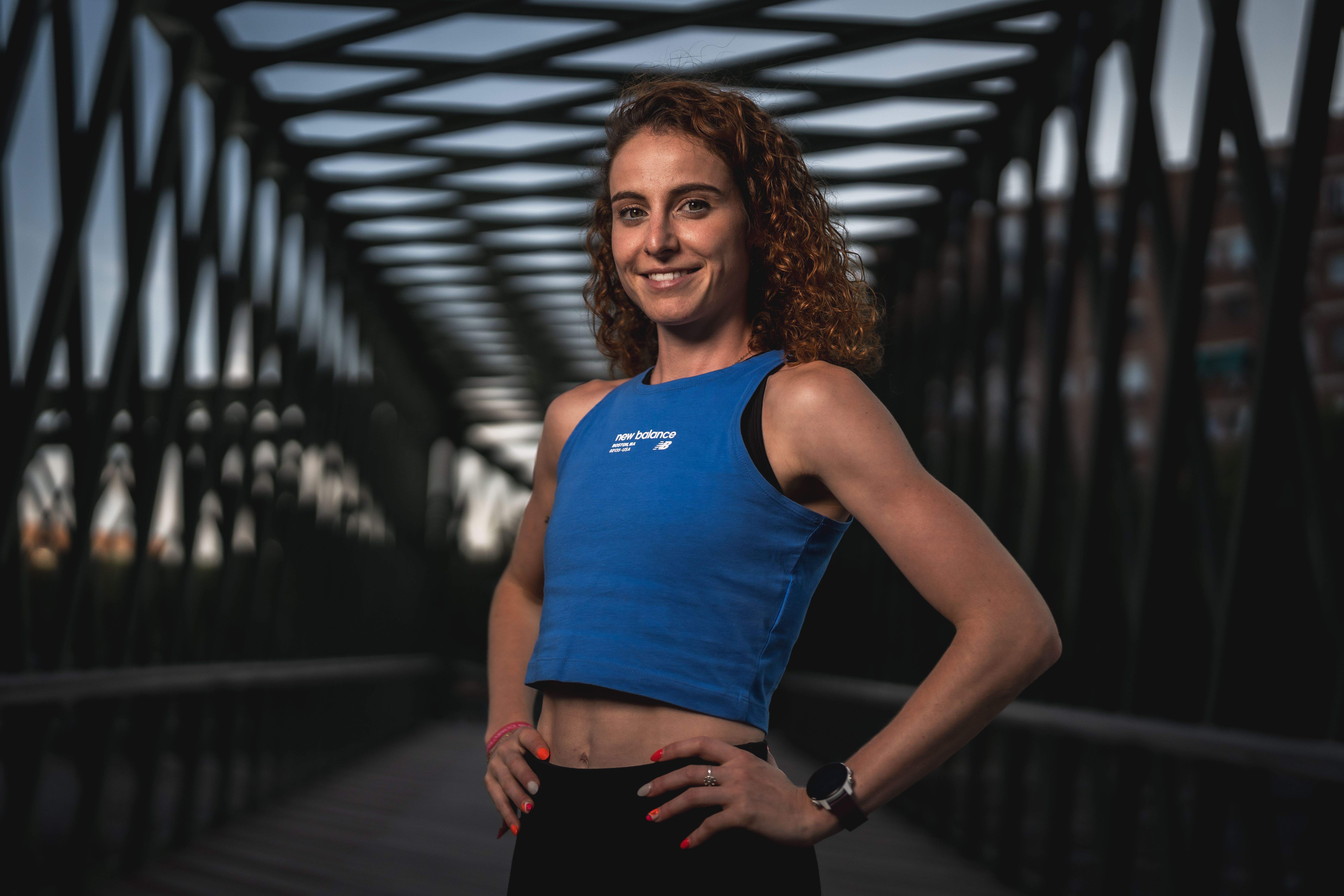 La de 2023 ha sido una temporada para estar orgullosa: Lorena Martín ha rozado la barrera de los dos minutos en 800 metros y vestido la camiseta de España Atletismo en el Mundial de Budapest. VÍCTOR SECO