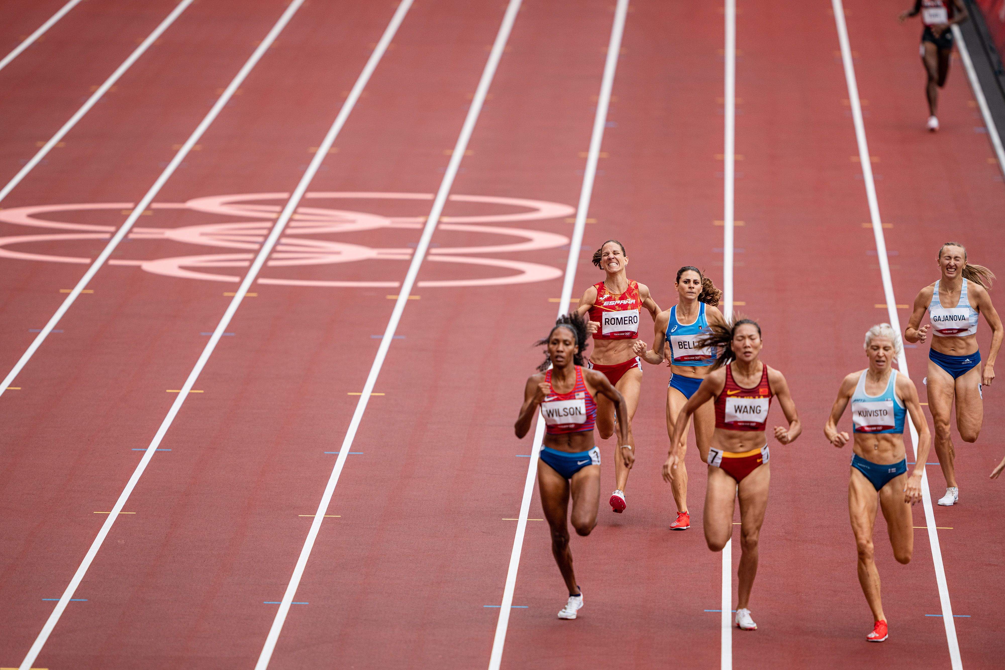La RFEA ya ha hecho públicos los criterios para estar en los Juegos Olímpicos de París 2024. En la imagen, Natalia Romero, semifinalista en los 800 metros de Tokio 2020. SPORTMEDIA.