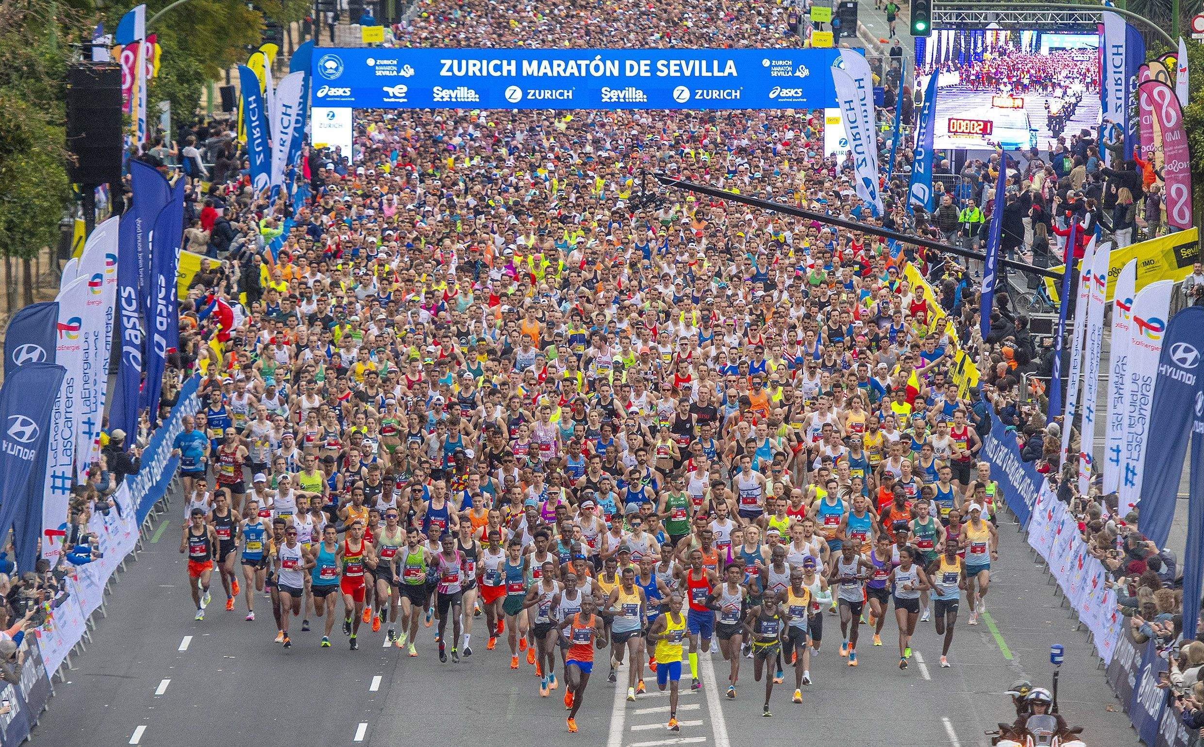 Una imagen de la última edición del Zurich Maratón de Sevilla. JJ ÚBEDA.