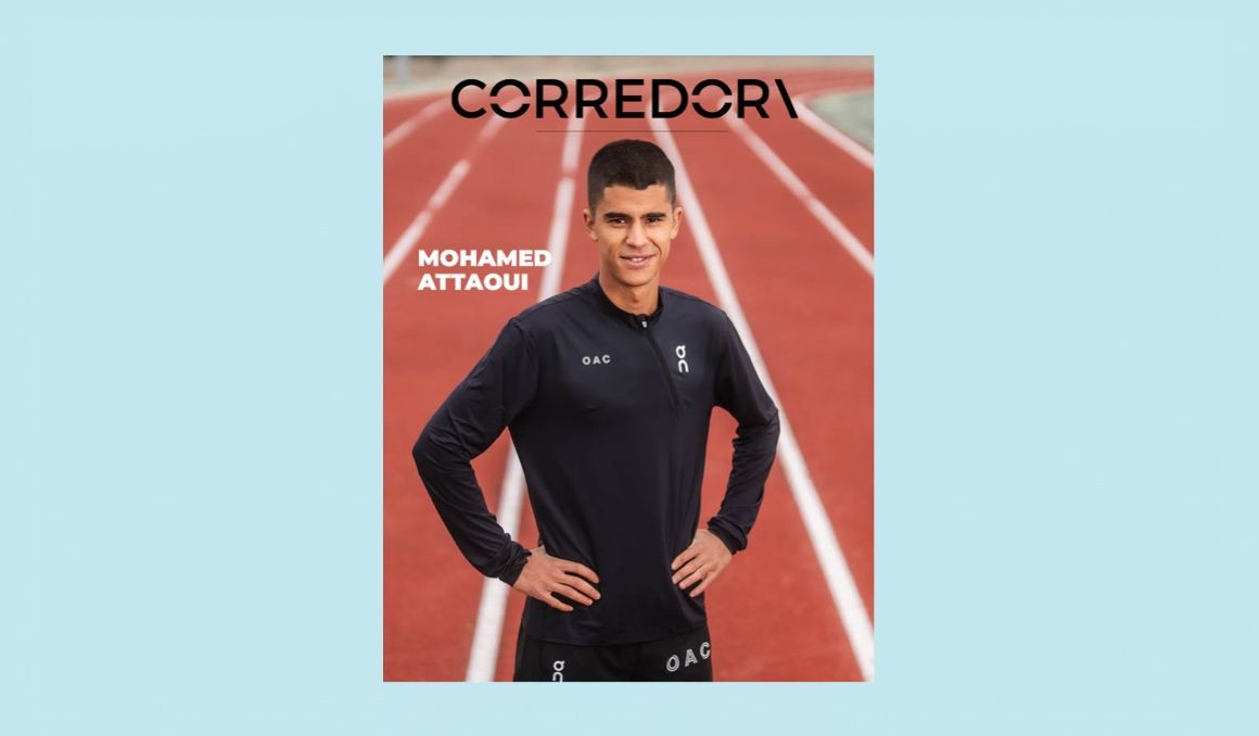 La portada del número 46 de la revista Corredor con Mohamed Attaoui como protagonista. VSM PHOTOEVENTS.