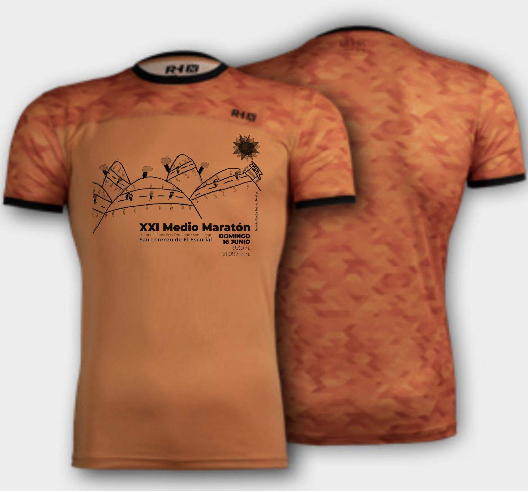 Camiseta de la Media Maratón de San Lorenzo de El Escorial 2024.