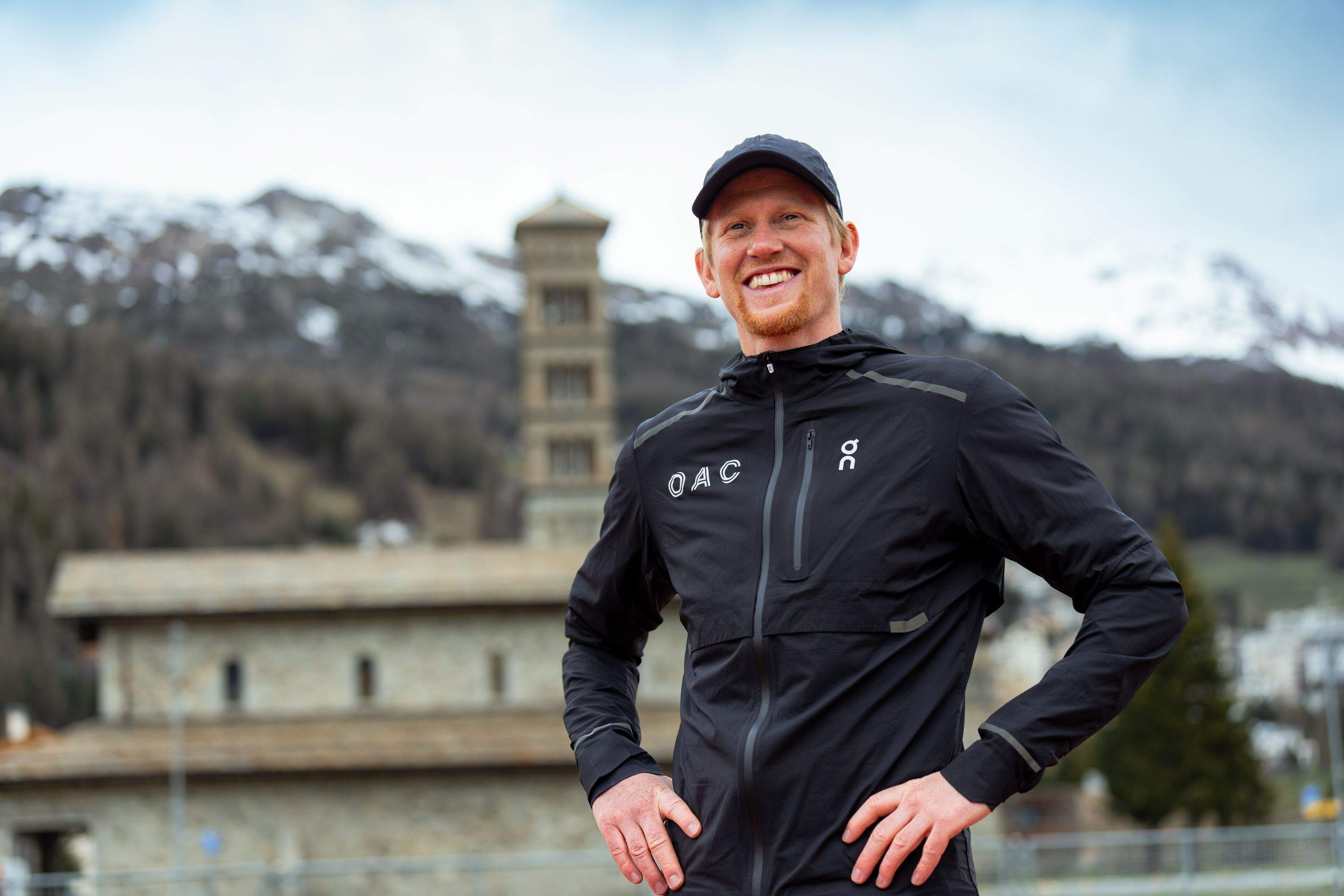 Thomas Dreissigacker en Sankt Moritz, donde atendió a la revista Corredor. LOGAN SWNEY/ON.
