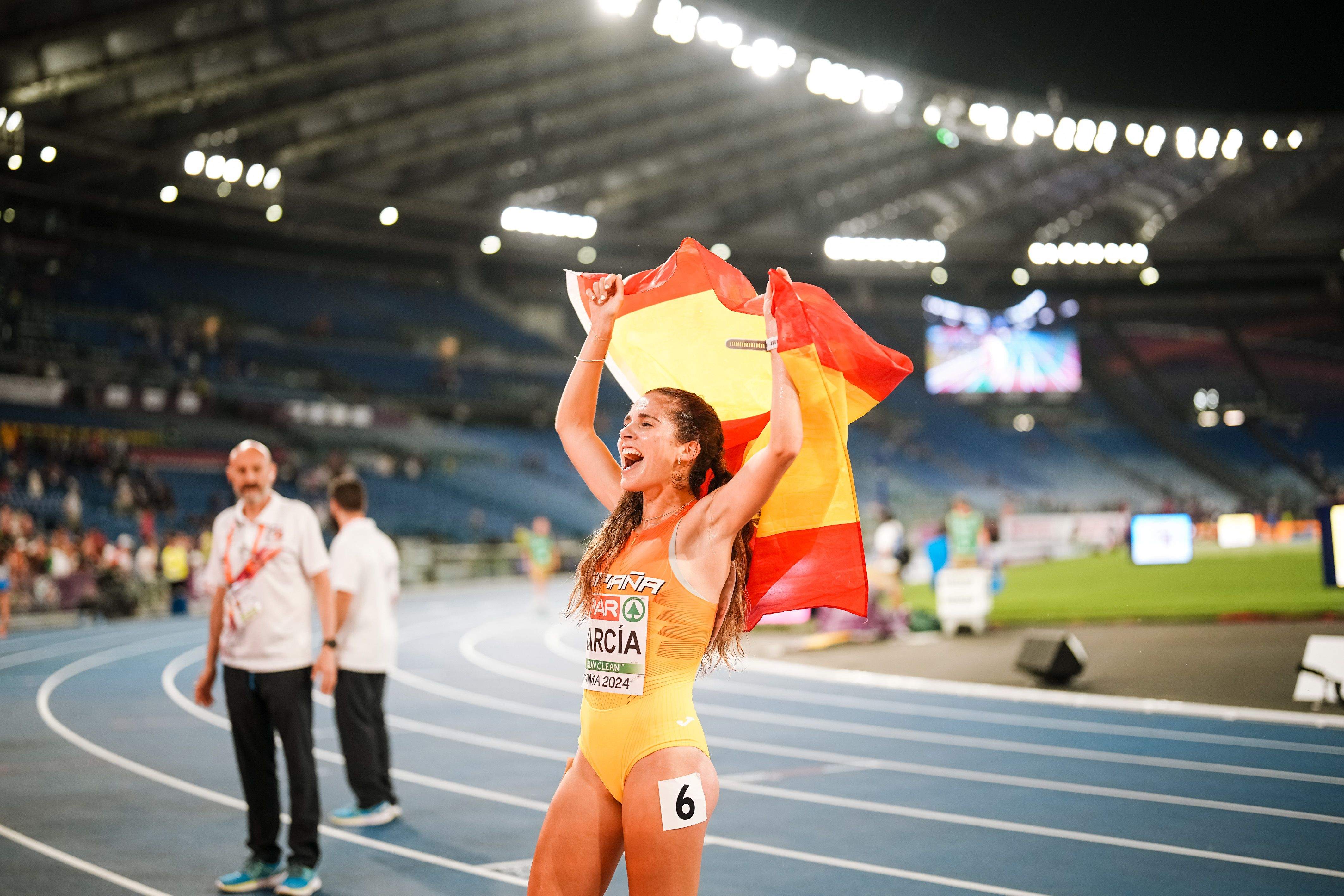 Marta García protagonizó el primer gran éxito de España Atletismo en Roma 2024 / Foto: Sportmedia