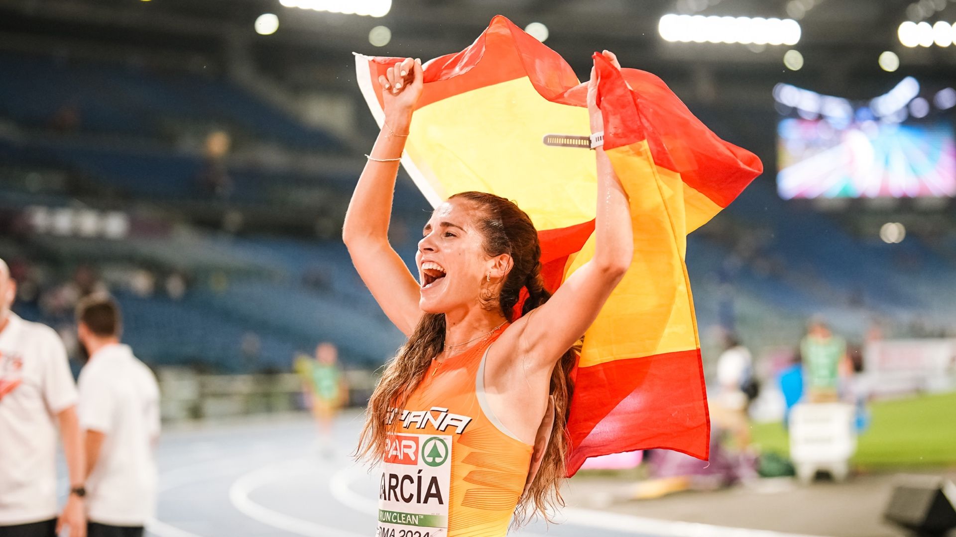 Marta García protagonizó el primer gran éxito de España Atletismo en Roma 2024. SPORTMEDIA.
