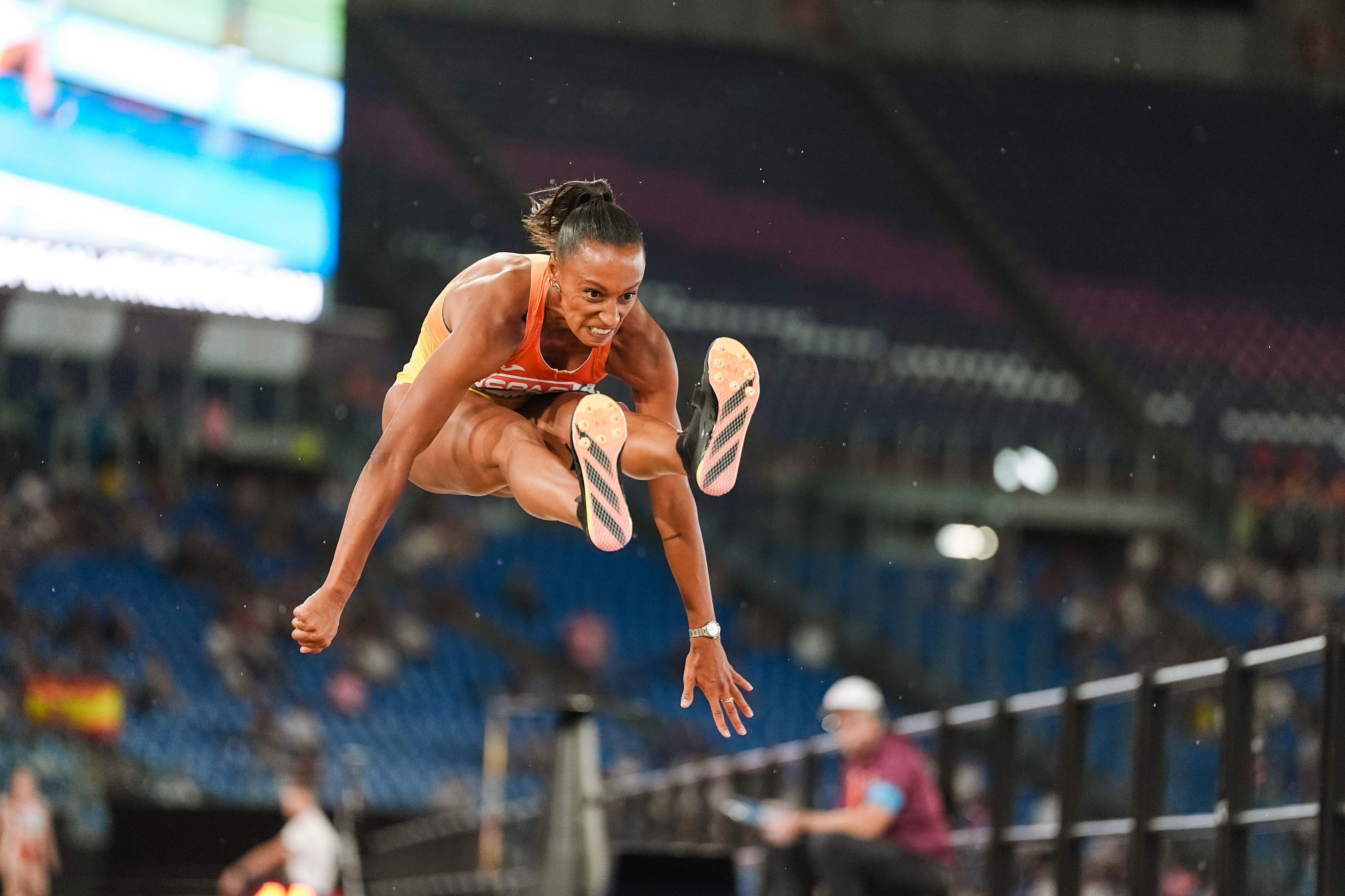 Ana Peleteiro durante el concurso de triple salto del Campeonato de Europa de Roma. SPORTMEDIA. Ana Peleteiro durante el concurso de triple salto del Campeonato de Europa de Roma. SPORTMEDIA.