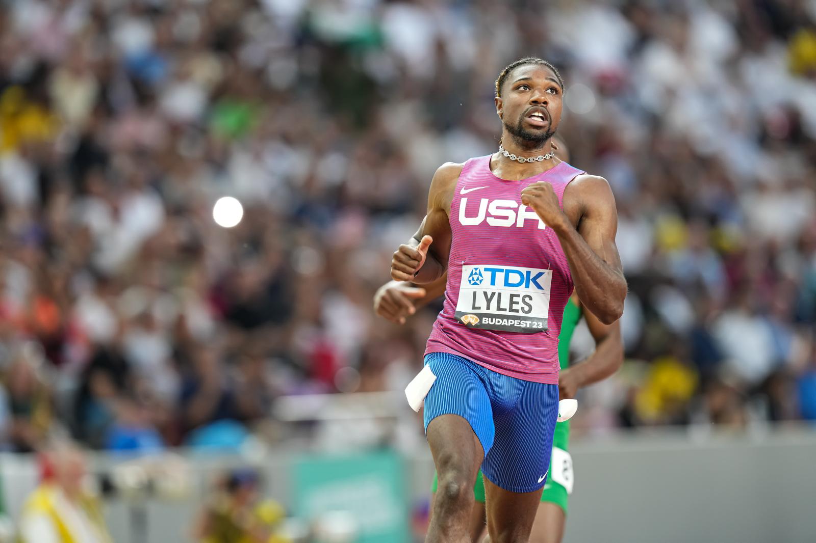 Noah Lyles perseguirá en París 2024 la inalcanzable leyenda de Usain Bolt. FÉLIX SÁNCHEZ Noah Lyles perseguirá en París 2024 la inalcanzable leyenda de Usain Bolt. FÉLIX SÁNCHEZ