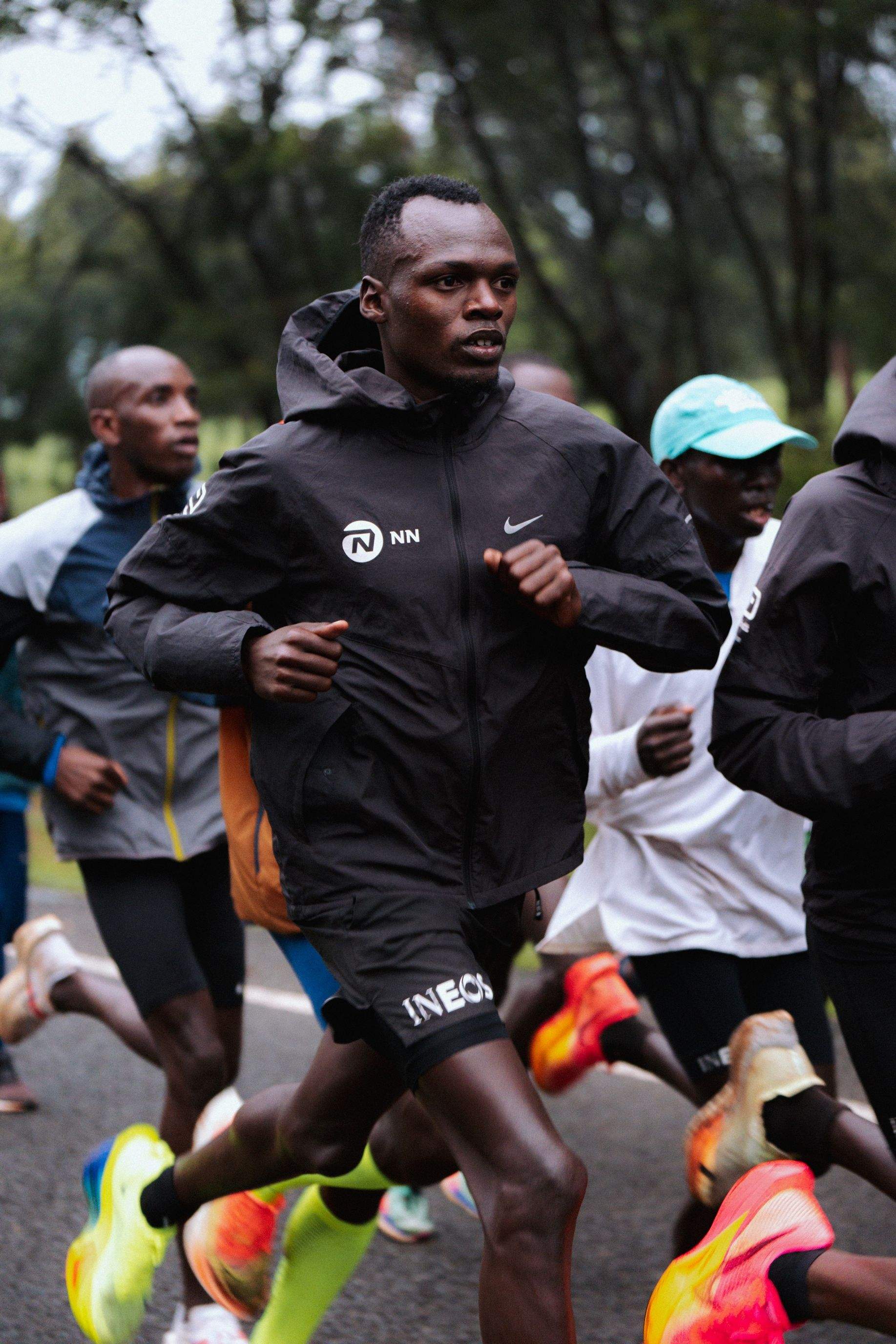 Daniel Mateiko entrenando en Kenia. NN RUNNING TEAM.