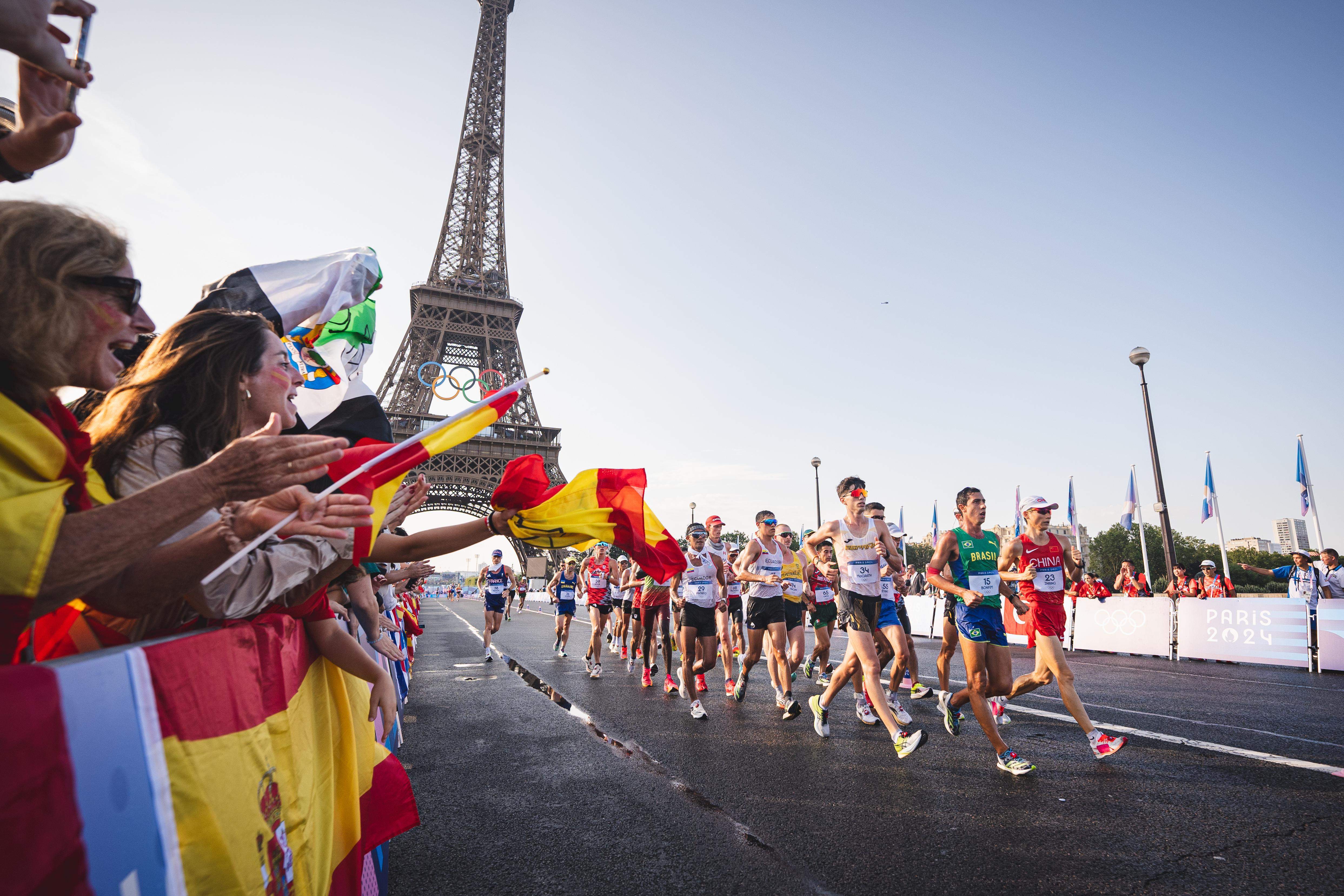 Una imagen de las pruebas de marcha en los Juegos Olímpicos de París 2024. VSM PHOTOEVENTS.