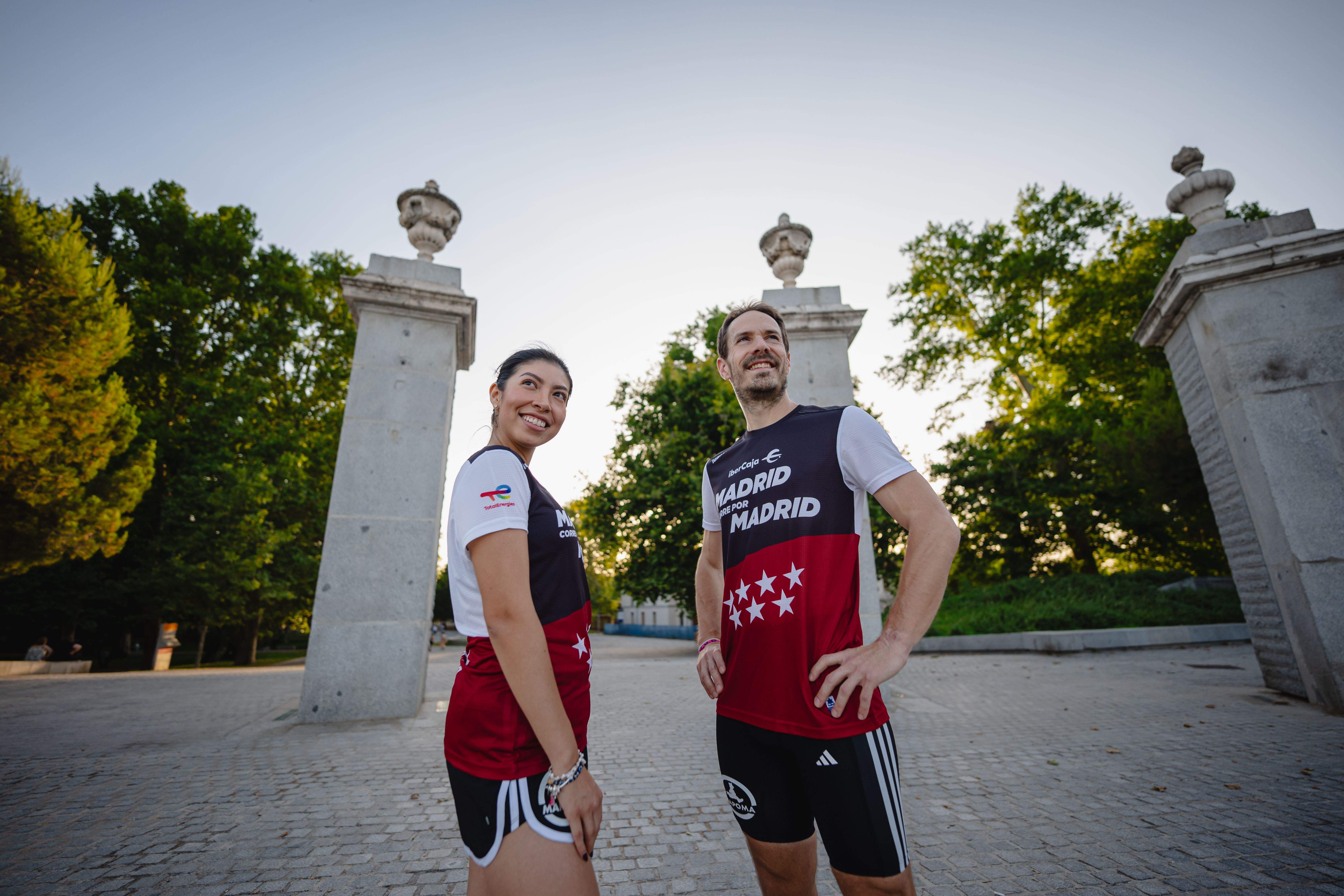 Así es la camiseta oficial de la inminente Ibercaja Madrid Corre por Madrid. VÍCTOR SECO (VSM PHOTOEVENTS)
